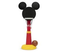 Delta Children - Disney Mickey Mouse Plastic Basketball Set - Includes Basketball Hoop, 1 Basketball and Ball Pump, Red/Black