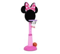 Delta Children Minnie Mouse Plastic Basketball Set Includes Basketball Hoop 1 Basketball and Ball Pump