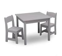 Delta Children Painted Wooden Child's Table and Chair Set (Grey)
