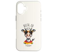 Delta Colorado USA Funny Cow Cartoon Design Case for iPhone 16 Plus