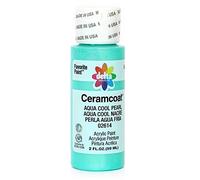 Delta Creative Ceramcoat Metallic and Pearl Acrylic Paint in Assorted Colors (2 oz), Aqua Cool Pearl