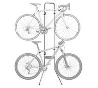 Delta Cycle Michelangelo Two Bike Gravity Stand Storage Garage Rack Silver