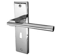 Delta Door Handle Lockset 180mm X 50mm Polished Chrome