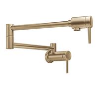 DELTA FAUCET 1165LF-CZ Wall Mount Pot Filler, Champagne Bronze
