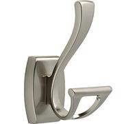 Delta Faucet 135241 Dansant Double Robe Hook, SpotShield Brushed Nickel