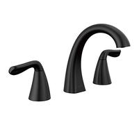 Delta Faucet 35840LF-BL Arvo Widespread Bathroom Basin Tap, Matte Black
