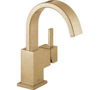Delta Faucet 553LF-CZ Vero Single Handle Centerset Bathroom Faucet, Champagne Bronze