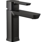 Delta Faucet 581LF-BLGPM-PP Modern Handle Project-Pack Bathroom Faucet Single Hole, Matte Black