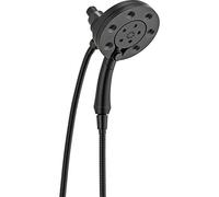 DELTA FAUCET 58472-BL H2Okinetic In2ition 4-Setting Two-in-One Hand Shower, Matte Black