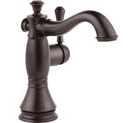 Delta Faucet 597LF-RBMPU Cassidy Single Hole-Single Handle 4-Inch Plate/Metal Pop-up, Venetian Bronze