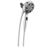 Delta Faucet 6-Spray SureDock Magnetic Shower Head with Handheld Spray, Chrome Shower Head with Hose, MagnaTite Docking