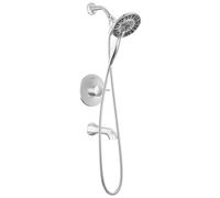 Delta Faucet Albion 14 Series Single-Handle Tub and Shower Faucet Set, Chrome Shower Trim Kit with 4-Setting In2ition 2-in-1 Dual Hand Held Shower Head, Chrome T144855-I (Valve Not Included)