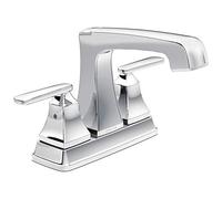Delta Faucet Ashlyn Centerset Bathroom Faucet Chrome, Bathroom Sink Faucet, Diamond Seal Technology, Metal Drain Assembly, Chrome 2564-MPU-DST