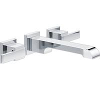 Delta Faucet Delta T3567LF-WL Ara Two Handle Wall-Mount Bathroom Faucet, Chrome