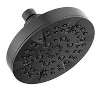 DELTA Faucet Faucet 5-Spray Matte Black Shower Head, DELTA Faucet Shower Head Black, Showerheads, Shower Head Black Matte, 1.75 GPM Flow Rate, Matte Black 52535-BL