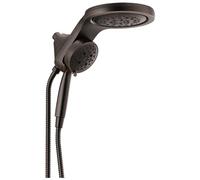 Delta Faucet HydroRain 5-Spray H2Okinetic Dual Shower Head with Handheld Spray, Oil Rubbed Bronze Shower Head with Hose, Handheld Shower Heads, 2.5 GPM Flow Rate, Venetian Bronze 58680-RB25