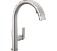 Delta Faucet Keele SpotShield Stainless Kitchen Faucet with Pull Down Sprayer,Kitchen Sink Faucet for Kitchen Sink, Magnetic Docking Spray Head,SpotShield Stainless 19824LF-SP