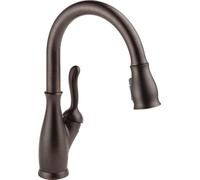 Delta Faucet Leland Oil Rubbed Bronze Kitchen Faucet, Kitchen Faucets with Pull Down Sprayer, Kitchen Sink Faucet, Faucet for Kitchen Sink with Magnetic Docking Spray Head, Venetian Bronze 9178-RB-DST