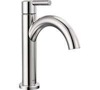 Delta Faucet Nicoli Single Hole Bathroom Tap, Basin Tap, Single Handle Bathroom Faucet Chrome, Bathroom Sink Faucet, Drain Assembly, Chrome 15749LF