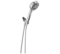 Delta Faucet ProClean 75740 Chrome Shower Head with High Pressure Shower Head 6 Jet Settings Chrome