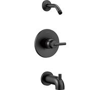 DELTA FAUCET T14459-BLLHD Trinsic Monitor 14 Series Tub & Shower Trim-Less Head, Matte Black