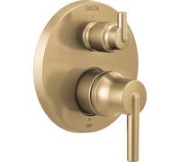 DELTA Faucet T24859-CZ Contemporary Monitor 14 Series Valve Trim with 3-Setting Integrated Diverter Shower, Champagne Bronze