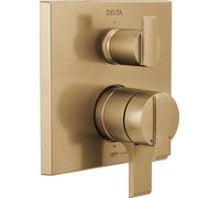 Delta Faucet T27867-CZ Angular Modern Monitor 17 Series Valve 3-Setting Integrated Shower Trim with Diverter, Champagne Bronze
