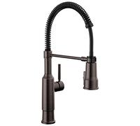 Delta Faucet Theodora Single-Handle Commercial Style Kitchen Sink Faucet with Pull Down Sprayer and Magnetic Docking Spray Head, Venetian Bronze 18804Z-RB-DST