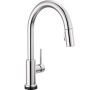 Delta Faucet Trinsic Touch Kitchen Faucet Chrome, Chrome Kitchen Faucets with Pull Down Sprayer, Kitchen Sink Faucet, Touch Faucet for Kitchen Sink, Delta Touch2O Technology, Chrome 9159T-DST
