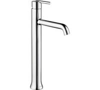 Delta Faucet Trinsic Vessel Sink Faucet, Single Hole Bathroom Faucet, Single Handle Bathroom Faucet Chrome, Diamond Seal Technology, Chrome 759-DST
