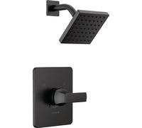 Delta Faucet Velum 14 Series Single-Function Black Shower Faucet Set, Valve Trim Kit, Shower Handle, Delta Shower Trim Kit, Shower Set, Matte Black T14237-BL (Valve Not Included)