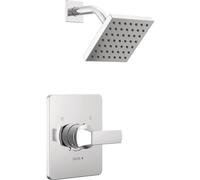 Delta Faucet Velum 14 Series Single-Function Chrome Shower Faucet Set, Valve Trim Kit, Shower Handle, Delta Shower Trim Kit, Shower Set, Chrome T14237 (Valve Not Included)