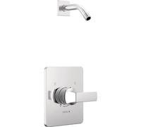 Delta Faucet Velum 14 Series Single-Function Chrome Shower Valve Trim Kit, Shower Handle, Delta Shower Trim Kit, Chrome T14237-LHD (Shower Head and Valve Not Included)