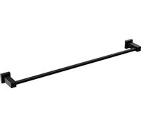 Delta Faucet Velum 24-Inch Single Towel Bar, Black Bathroom Towel Holder, Wall Mounted Towel Rack, Towel Hanger, Matte Black IAO20824-BL