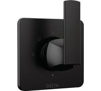 Delta Faucet Velum Black 3-Setting Diverter Trim Kit, Diverter Valve Kit, Black Shower Diverter, Matte Black T11837-BL (Valve Not Included)