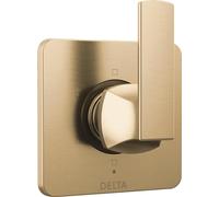 Delta Faucet Velum Gold 6-Setting Diverter Trim Kit, Diverter Valve Kit, Gold Shower Diverter, Champagne Bronze T11937-CZ (Valve Not Included)