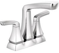 Delta Faucet Vesna 2-Handle Centerset Bathroom Faucet with Drain Assembly and Worry-Free Drain Catch, Chrome 25789LF