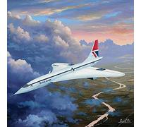 Delta Golf - The First British Production Concorde G-BBDG - Tracks Publishing Artistic Birthday/Blank Card - ART273