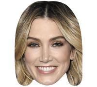 Delta Goodrem (Smile) Celebrity Mask, Flat Card Face, Fancy Dress Mask