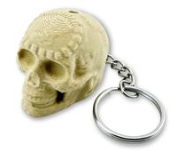 Delta Loom Realistic Aztec Death Whistle Keychain Authentic Human-Like Screams Over 125 Decibels, Ideal for Self-Defense, Tan, S