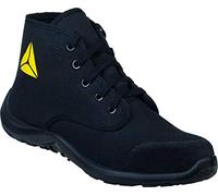 Delta-Plus Arona S1P SRC Modern Lightweight Canvas Steel Toe Cap Safety Boots (10 UK, Black)