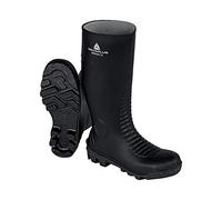 DELTA PLUS Bronze2 S5 SRA Safety Wellington Boots - Slip Resistant - Color: Black - Size: 7