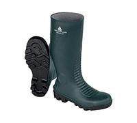 Delta Plus Bronze2 S5 SRA Safety Wellington Boots - Slip Resistant - Color: Green-Black - Size: 10