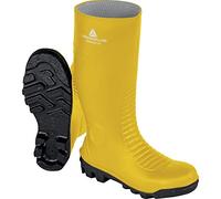 Delta Plus Bronze2 S5 SRA Safety Wellington Boots - Slip Resistant - Color: Yellow-Black - Size: 6