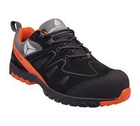 Delta Plus Brooklyn S3 black/orange composite toe/midsole safety trainer shoe