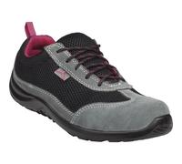 Delta Plus Como S1P black/fuschia metal toe/midsole safety trainer shoe