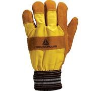 Delta Plus DF132 Brown Thermal Warm Lined Leather Winter Rigger Gloves Docker PPE