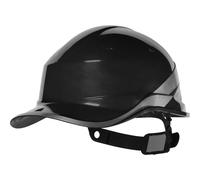 Black Reversible Short Peak Hard Hat - Baseball Diamond V - Delta Plus