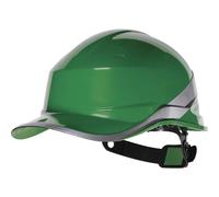 Delta Plus Safety Helmet DIAMOND V - Green ABS, High-Visibility, Electrically Insulated