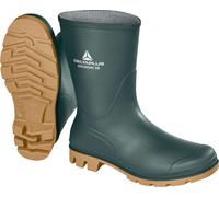 DELTA PLUS Men's Deltaplus Groundmc OB SRA Working Half Wellington Boots Industrial, Green-Beige, 10 UK